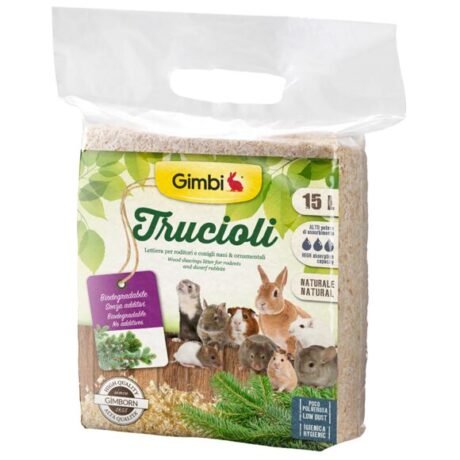 Gimbi natūralios pjuvenos graužikams ir triušiams 15 l