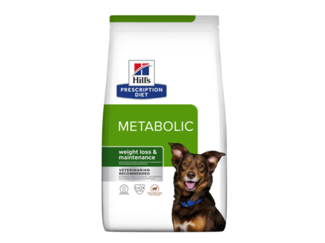 Hill's PRESCRIPTION DIET Metabolic sausas maistas šunims su ėriena su ryžiais Svorio reguliavimui 12 kg