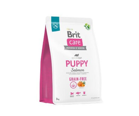 Brit-Care-Grain-free-Puppy-Salmon-sausas-maistas-suniukams-3-kg