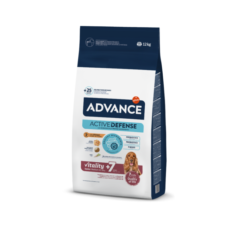 Advance-Medium-Senior-sausas-maistas-sunims-12-kg