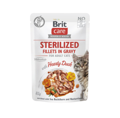 Brit-Care-Cat-Sterilized-konservai-katems-Fillets-in-Gravy-Hearty-Duck-85-g