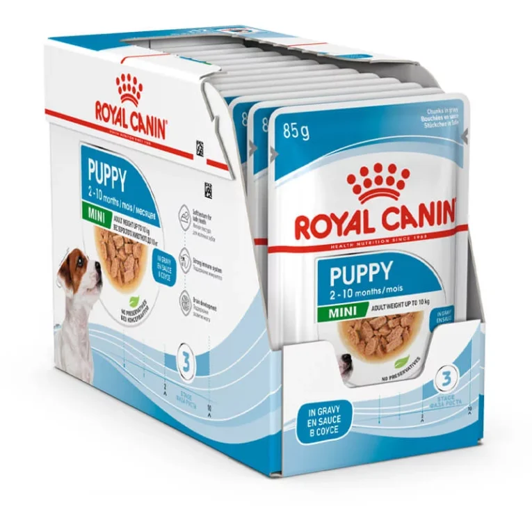 Royal-Canin-Mini-Puppy-konservai-suniukams