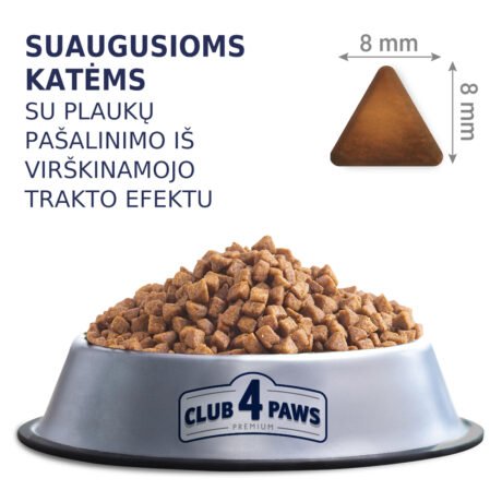 CLUB-4-PAWS-Premium-visavertis-edalas-suaugusioms-katems-su-vilnos-pasalinimu-