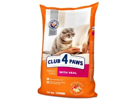 CLUB-4-PAWS-Premium-visavertis-maistas-suaugusioms-katems-su-versiena-14-kg