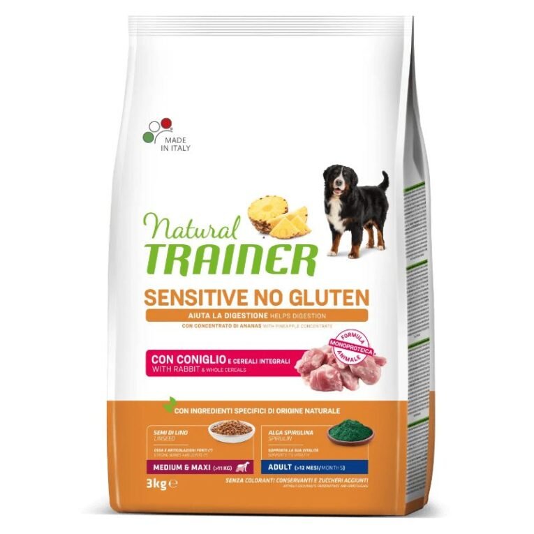 NATURAL-TRAINER-ADULT-DOG-SENSITIVE-NO-GLUTEN-M-M-RABBIT-sausas-maistas-sunims-su-triusiena.3-kg