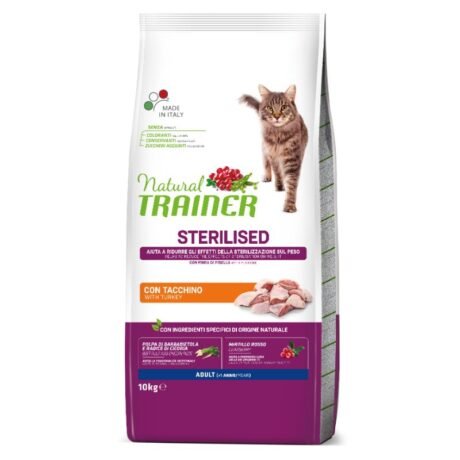 NATURAL-TRAINER-Cat-Adult-Sterilised-Turkey-sausas-maistas-katems-su-kalakutiena-10-kg