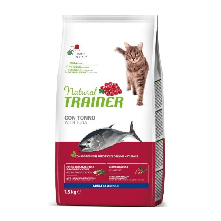 NATURAL-TRAINER-Cat-Adult-Tuna-sausas-maistas-katems-su-tunu-1.5kg