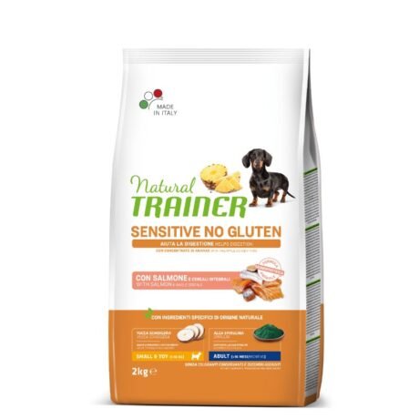 NATURAL-TRAINER-SENSITIVE-NO-GLUTEN-ADULT-MINI-with-SALMON-sausas-maistas-sunims-su-lasisa-2-kg-1