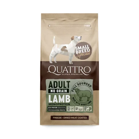 Quattro-Adult-Small-Breed-Lamb-sausas-maistas-sunims