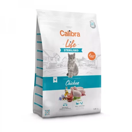 CALIBRA-Cat-Life-Sterilised-Chicken-sausas-maistas-sterilizuotoms-katems-su-vistiena