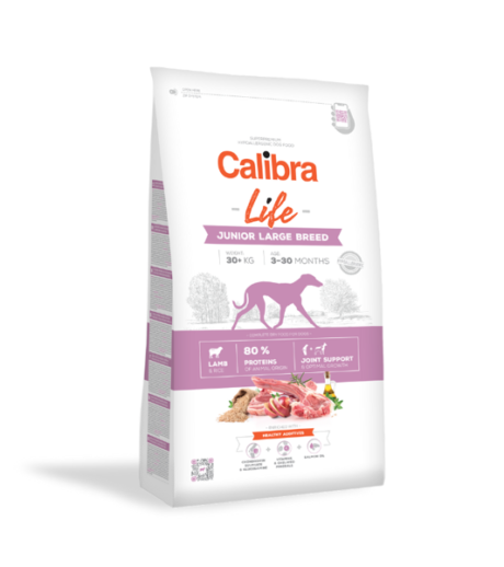 CALIBRA-Dog-Life-Junior-Large-Breed-Lamb-sausas-maistas-jauniems-dideliu-veisliu-sunims-su-eriena-12-kg