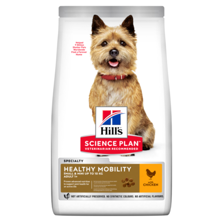 HILLS-SP-Canine-adult-healthy-mobility-SM-chicken-sausas-maistas-mazu-veisliu-suaugusiems-sunims-su-vistiena-15-kg