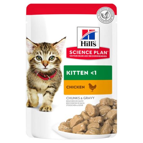 Hills-Science-Plan-Kitten-Guliasas-kaciukams-su-vistiena-12x85g