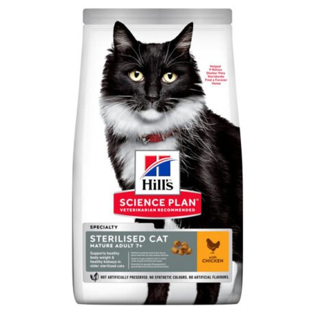 Hills-Science-Plan-Sterilised-Cat-Mature-Adult-Sausas-Maistas-Katems-Su-Vistiena