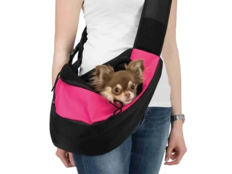 TRIXIE-Sling-priekio-krepsys-50x25x18-cm-rausvas-juodas-1