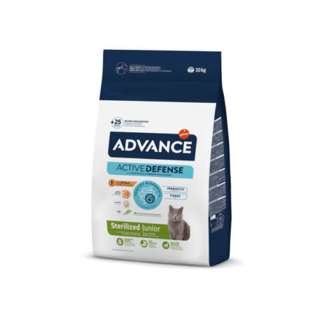 Advance-Junior-sterilized-su-vistiena-sausas-maistas-katems-10-kg