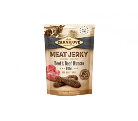 Carnilove-Dog-skanestas-Jerky-Beef-with-Beef-Muscle-Fillet-100g