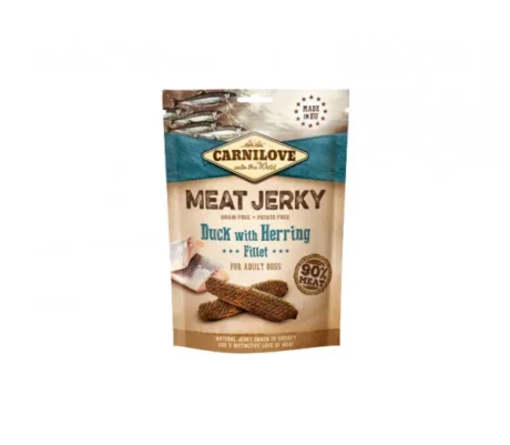 Carnilove-Dog-skanestas-Jerky-DuckHerring-Fillet-100g