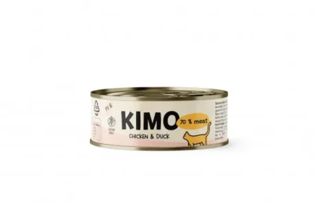 Kimo-ChickenDuck-konservai-katems-su-vistiena-ir-antiena-24x70g