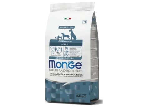 Monge-Dry-Dog-All-Breeds-Adult-Monoprotein-Trout-Rice-and-Potatoes-2.5-kg