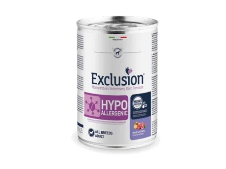 Exclusion-Hypoallergenic-konservai-sunims-su-serniena-ir-bulvemis-6x400g