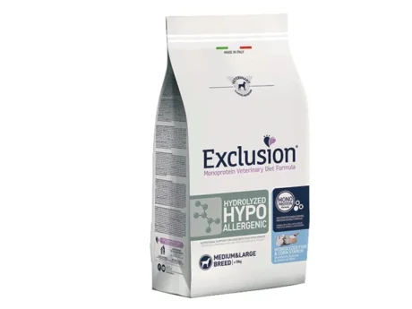 Exclusion-Hypoallergenic-maistas-su-zuvimi-dideliu-veisliu-sunims-12-kg