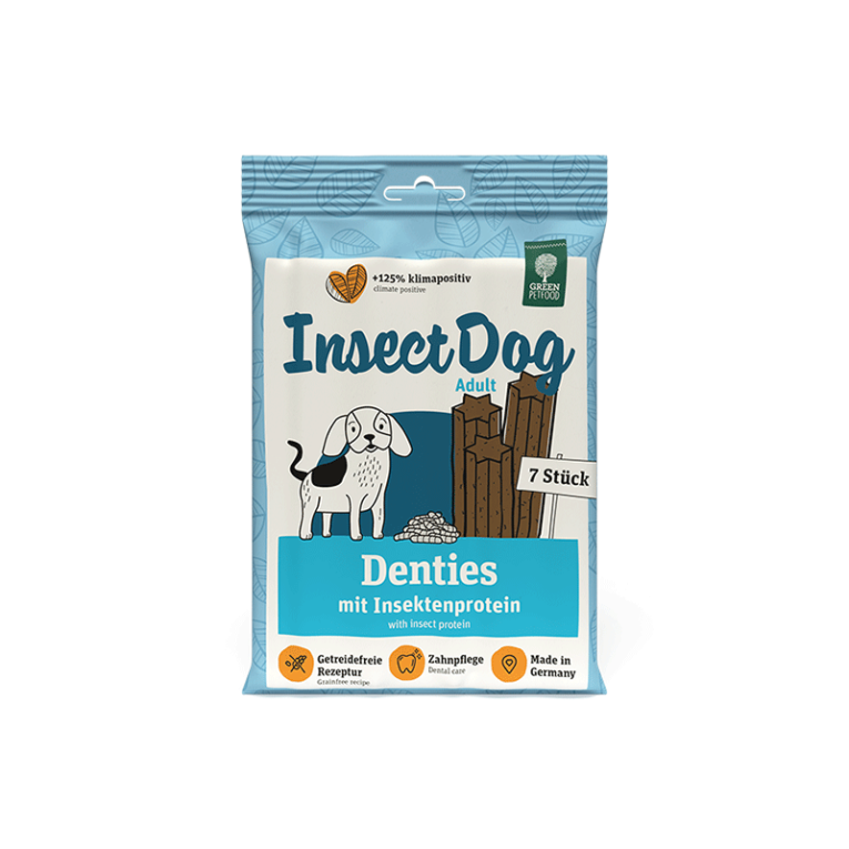 Green-Petfood-InsectDog-Denties-skanestai-sunims-180-g