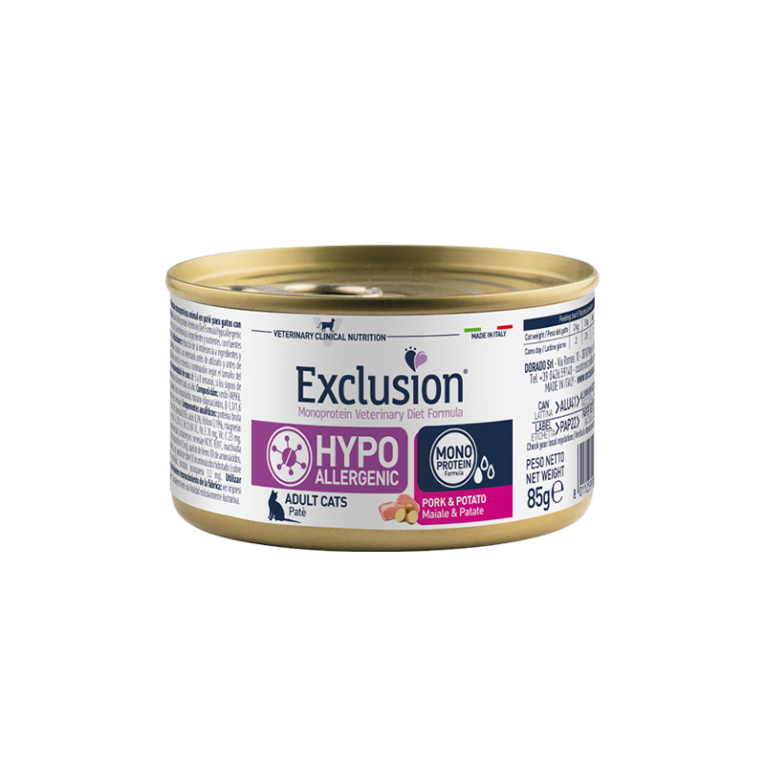 Exclusion-Hypoallergenic-konservai-katems-su-kiauliena-ir-bulvemis-12x85-g