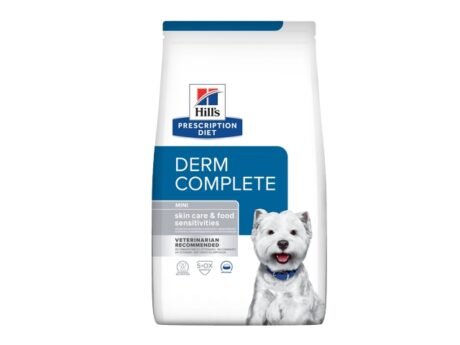 Hill's Prescription Diet Derm Complete mažųjų veislių šunų pašaras Odos priežiūrai 6 kg