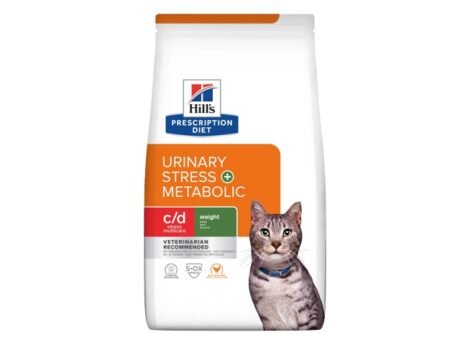 Hill's PRESCRIPTION DIET c/d Multicare Stress + Metabolic sausas maistas katėms Šlapimo sistemos priežiūra ir svorio reguliavimas 8 kg