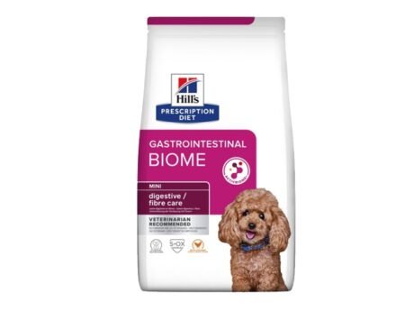 Hill's PRECRIPTION DIET Mini Gastrointestinal Biome Digestive Care sausas maistas mažos veislės šunims Virškinimo priežiūrai 1 kg