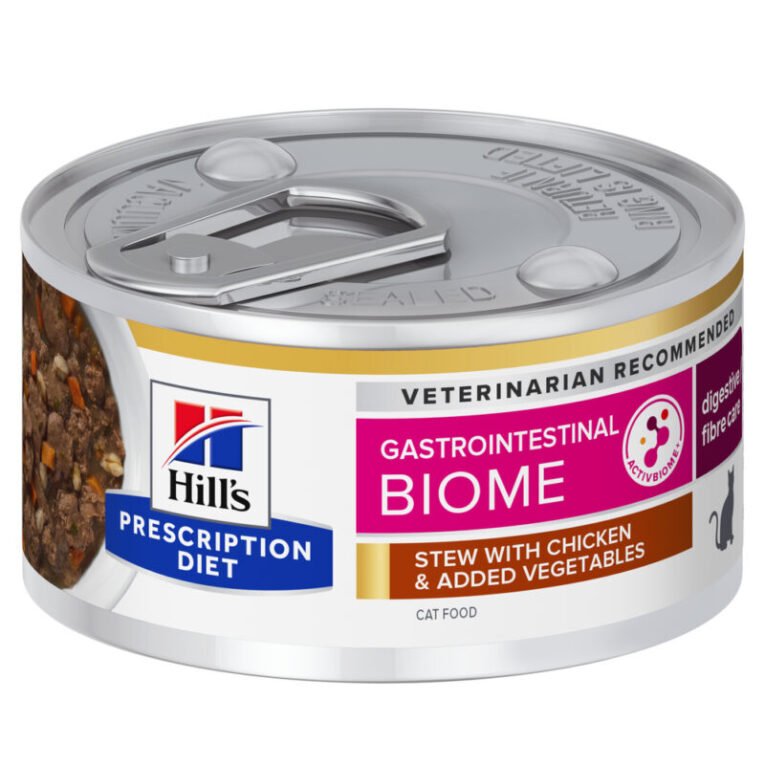 Hill's Prescription Diet Gastrointestinal Biome šlapias ėdalas katėms sveikam virškinimui 12x82g