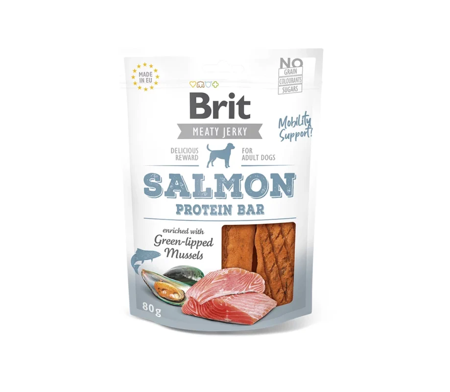 Brit-Jerky-Salmon-Protein-Bar-skanestai-sunims-80-g