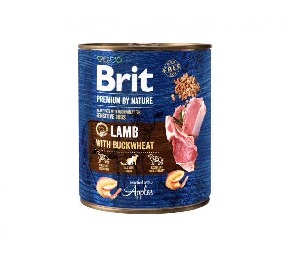 Brit-Premium-by-Nature-Konservai-Sunims-Lamb-with-Buckwheat-6x400g