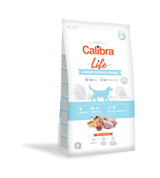 CALIBRA-Dog-Life-Junior-Medium-Breed-Chicken-sausas-maistas-jauniems-vidutiniu-veisliu-sunims-su-vistiena-12-kg