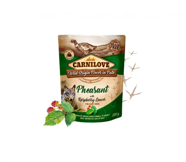 Carnilove-Konservai-Sunims-Pate-Pheasant-with-Raspberry-Leaves-6x300g