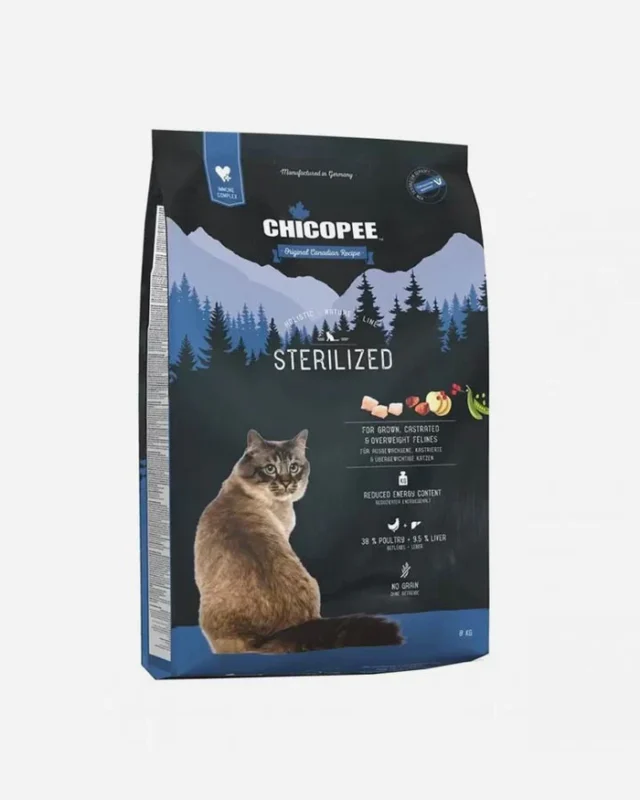 Chicopee-HNL-Holistic-Nature-Line-Maistas-Sterilizuotom-Katem-8-kg