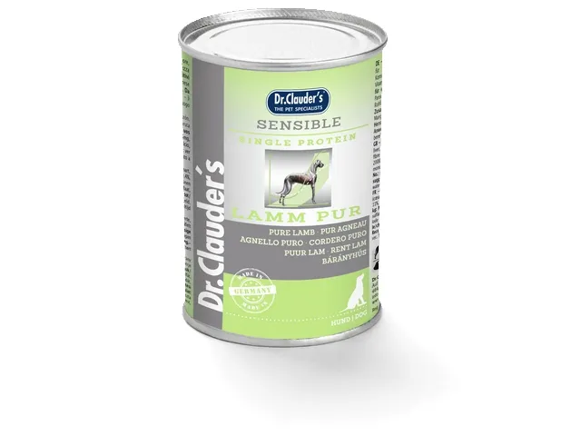 DR.-CLAUDERS-SENSIBLE-dregnas-maistas-suaugusiems-alergiskiems-sunims-su-eriena-6x400g