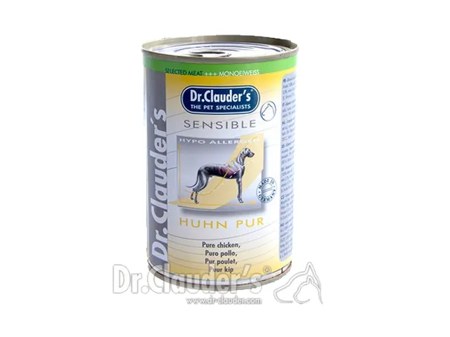 DR.-CLAUDERS-SENSIBLE-dregnas-maistas-suaugusiems-alergiskiems-sunims-su-vistiena-6x400g