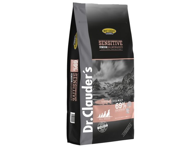 DR.-CLAUDERS-SENSITIVE-JUNIOR-sausas-maistas-jauniems-sunims-su-lasisa-ir-ryziais-12.5-kg