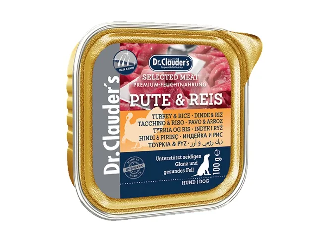 DR.-CLAUDERS-dregnas-maistas-suaugusiems-sunims-odai-ir-kailiui-su-kalakutiena-ir-ryziais-12x100g