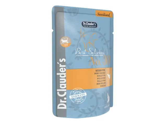 Dr.Clauder‘s-Best-Selection-dregnas-maistas-sterilizuotoms-katems-su-vistiena-12x85g