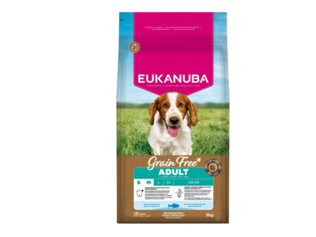 Eukanuba Grain Free sausas maistas mazu ir vidutiniu veisliu sunims su zuvimi SM kg