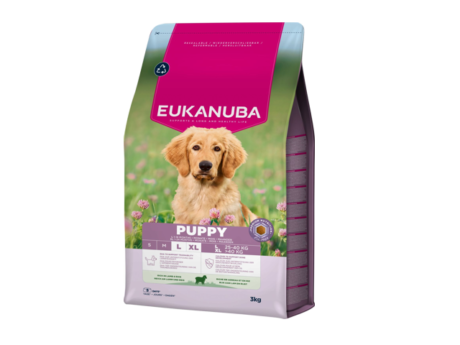 Eukanuba Life Care Puppy sausas maistas dideliu veisliu suniukams su eriena ir ryziais L kg