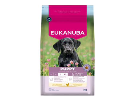 Eukanuba Life Care Puppy sausas maistas dideliu veisliu suniukams su vistiena L kg