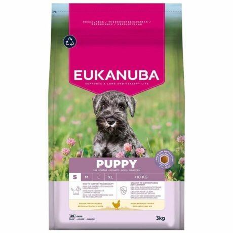 Eukanuba Life Care Puppy sausas maistas mazu veisliu suniukams su vistiena S kg