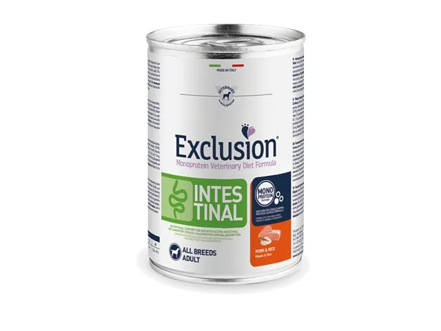 Exclusion-Intestinal-dietiniai-konservai-sunims-su-kiauliena-ir-ryziais-6x400g