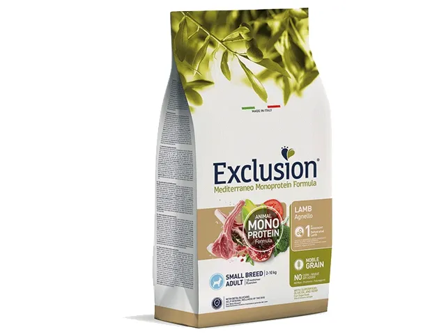Exclusion-Mediterraneo-sunu-maistas-su-eriena-mazu-veisliu-sunims-2-kg