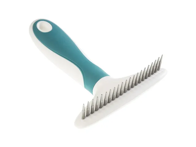 Gimdog-Dematting-Rake-greblys-su-stambiais-konusiniais-dantim-12x15-cm