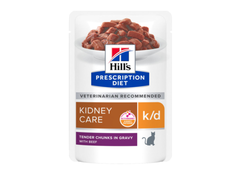 Hill’s Prescription Diet konservai katėms Inkstų priežiūrai su jautiena 12x85g